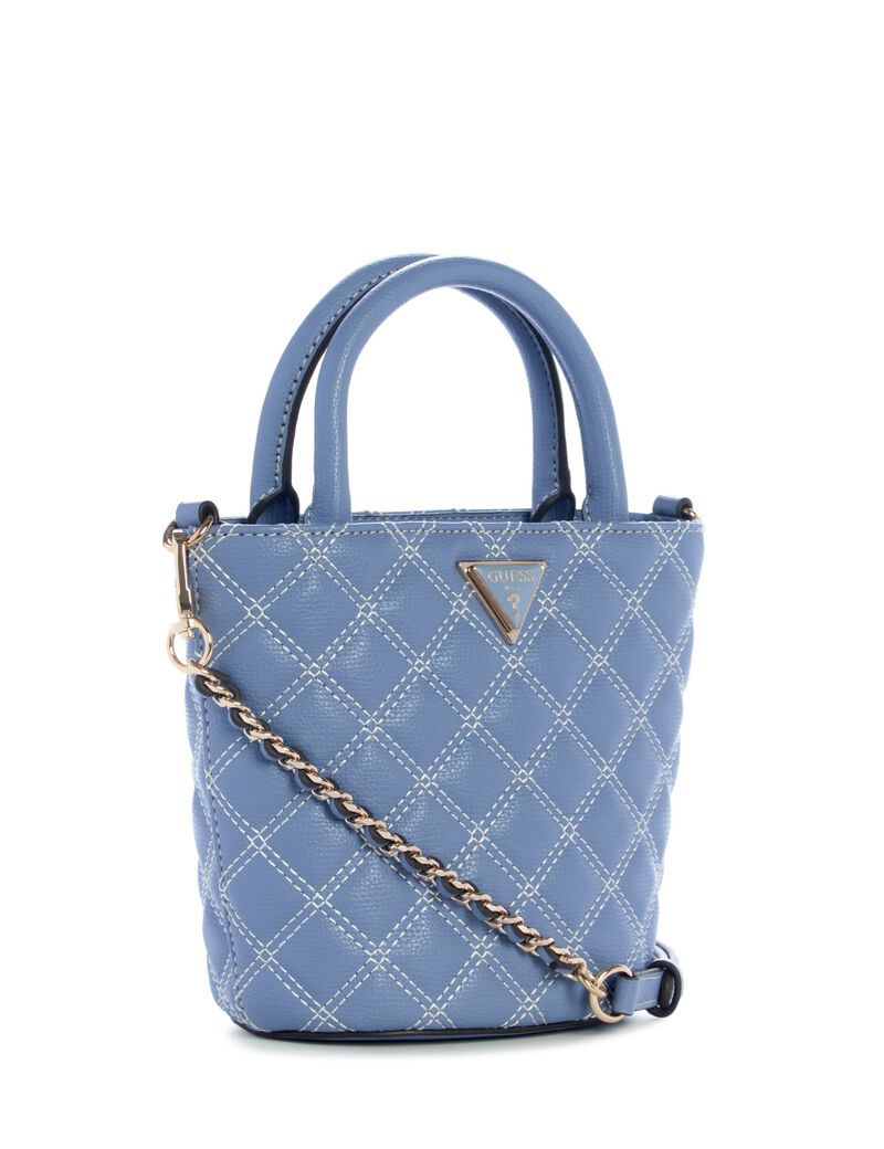 Giully Quilted Mini Bucket Bag