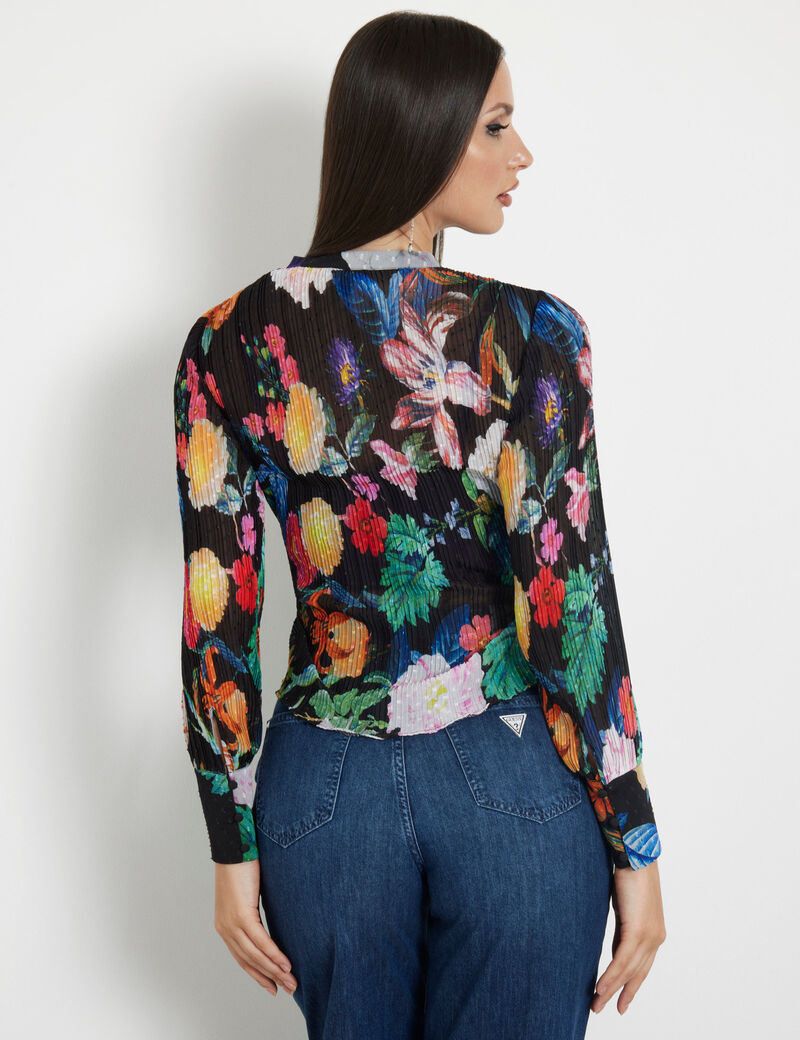 Pleated blouse