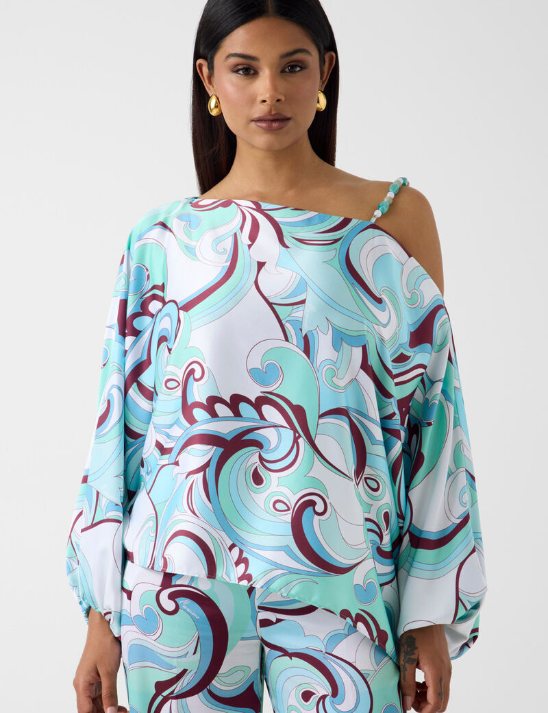 جيس marciano one shoulder blouse