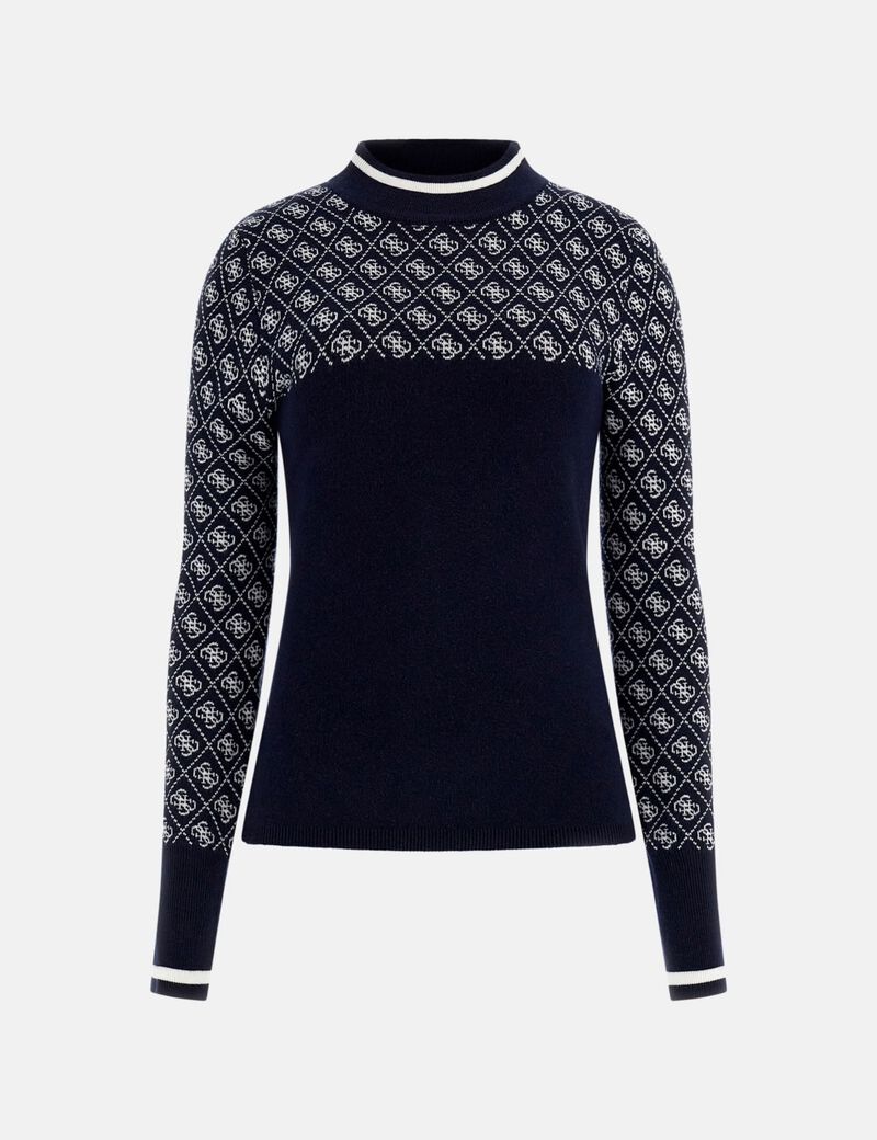 Wool-blend logo sweater