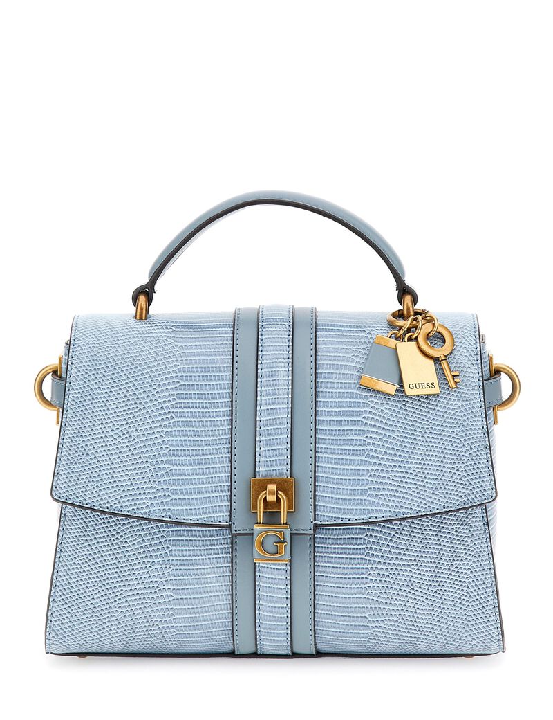 Ginevra python-print mini handbag