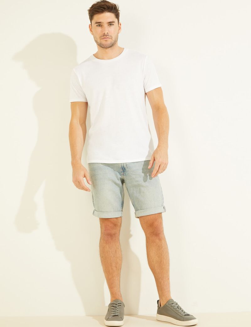 Slim Fit Denim Shorts