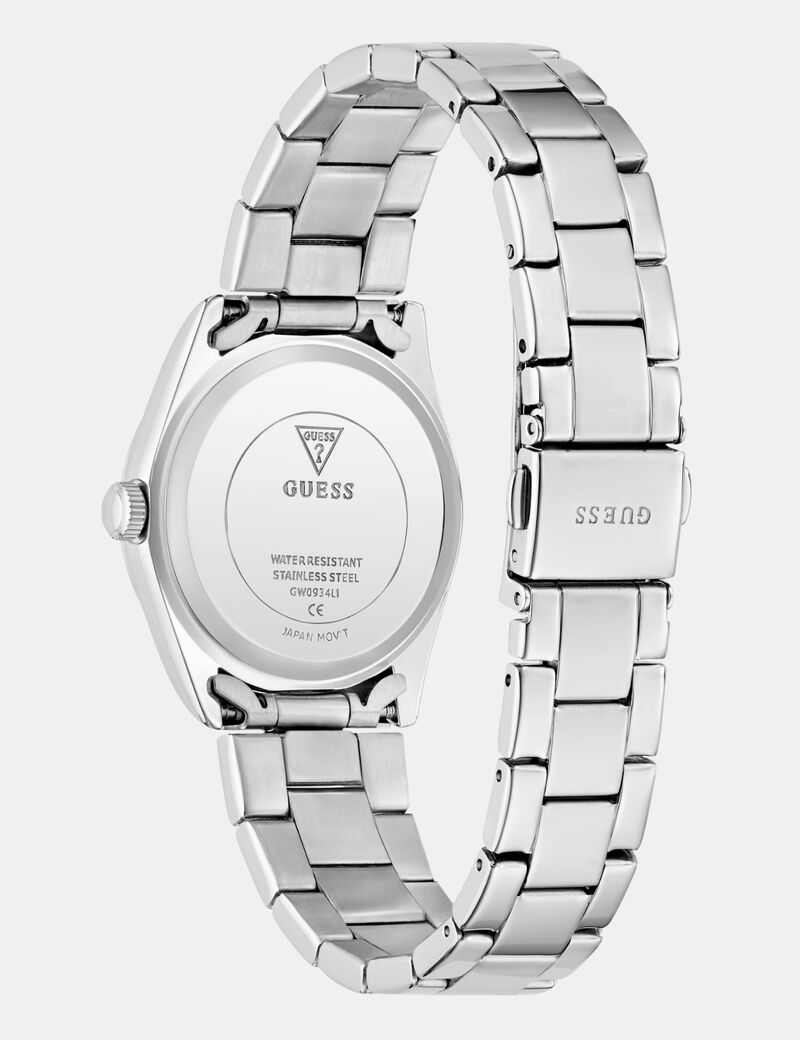 Ladies Silver Tone Date Watch