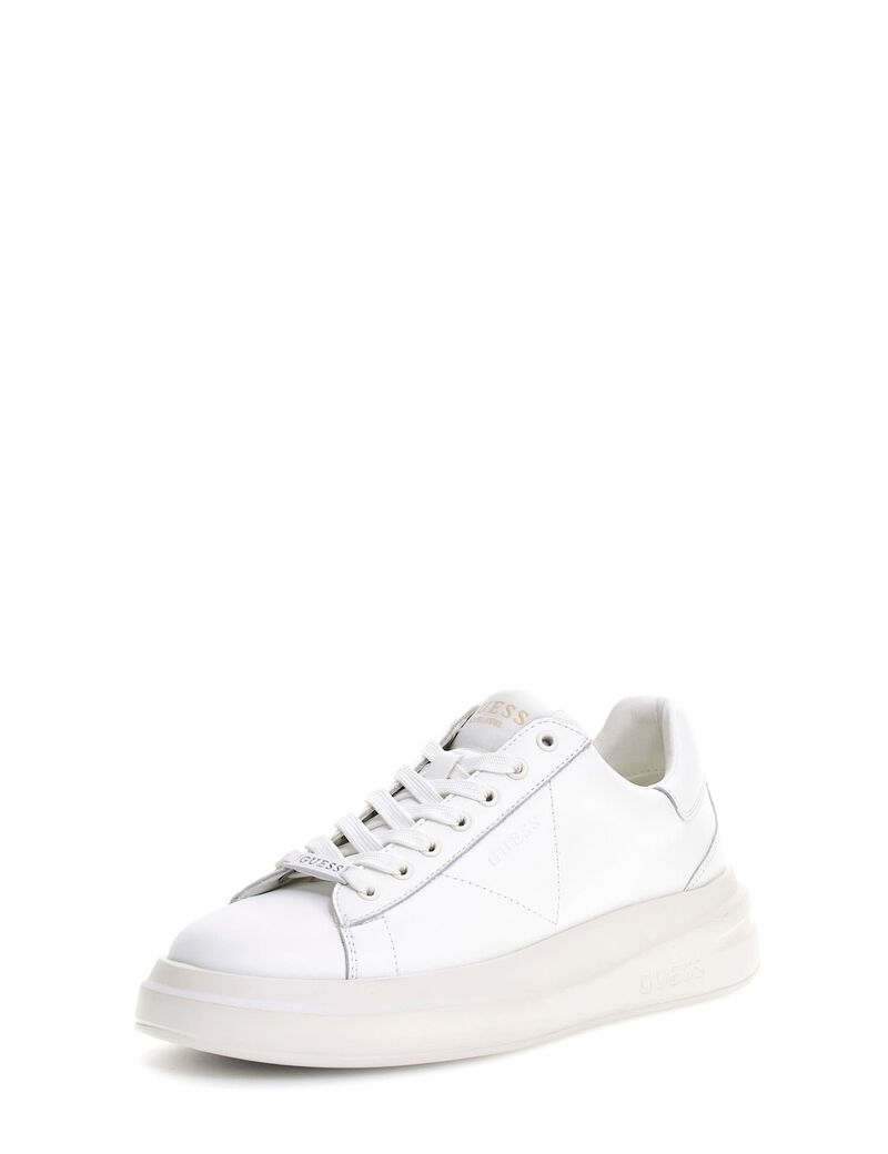 Elba leather-blend sneaker