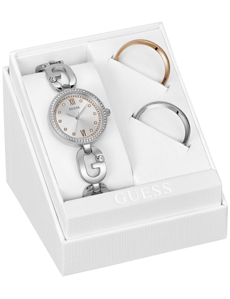 Stainless steel analogue watch