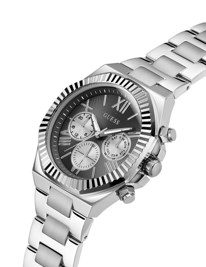 Stainless steel multi-function watch