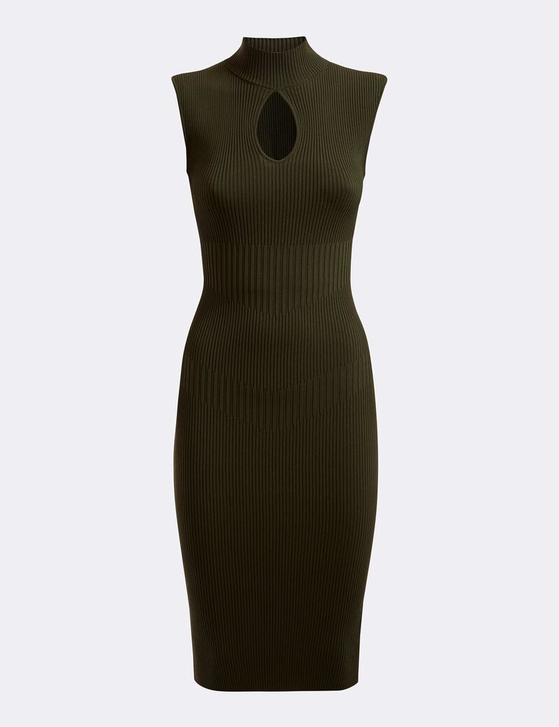 Cut-Out Sweater Dress