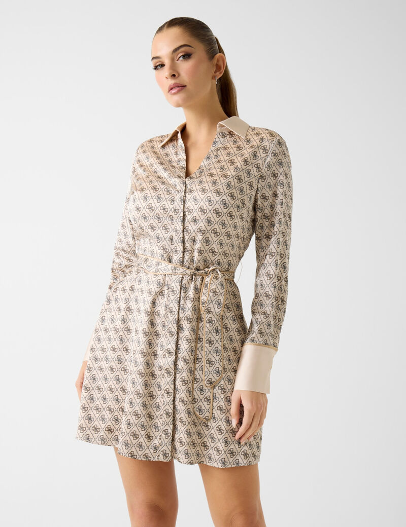 Blerta long sleeve chemisier dress