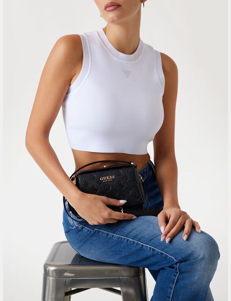 حقيبة كروس فيبي صغيرة بشعار 4G والفاوانيا