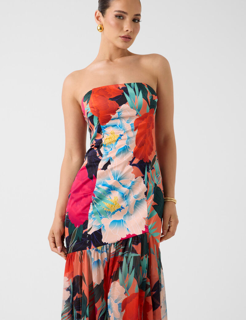 Marciano strapless maxi dress