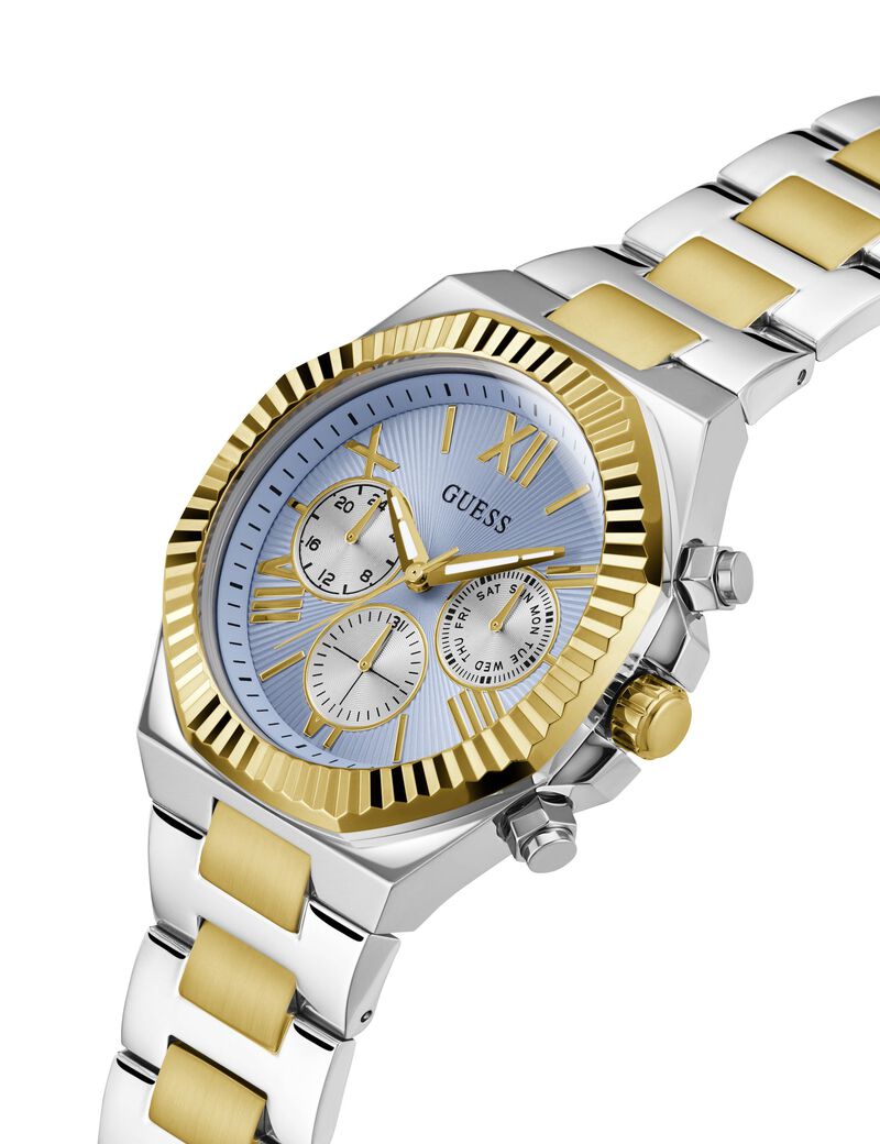 Stainless steel multi-function watch