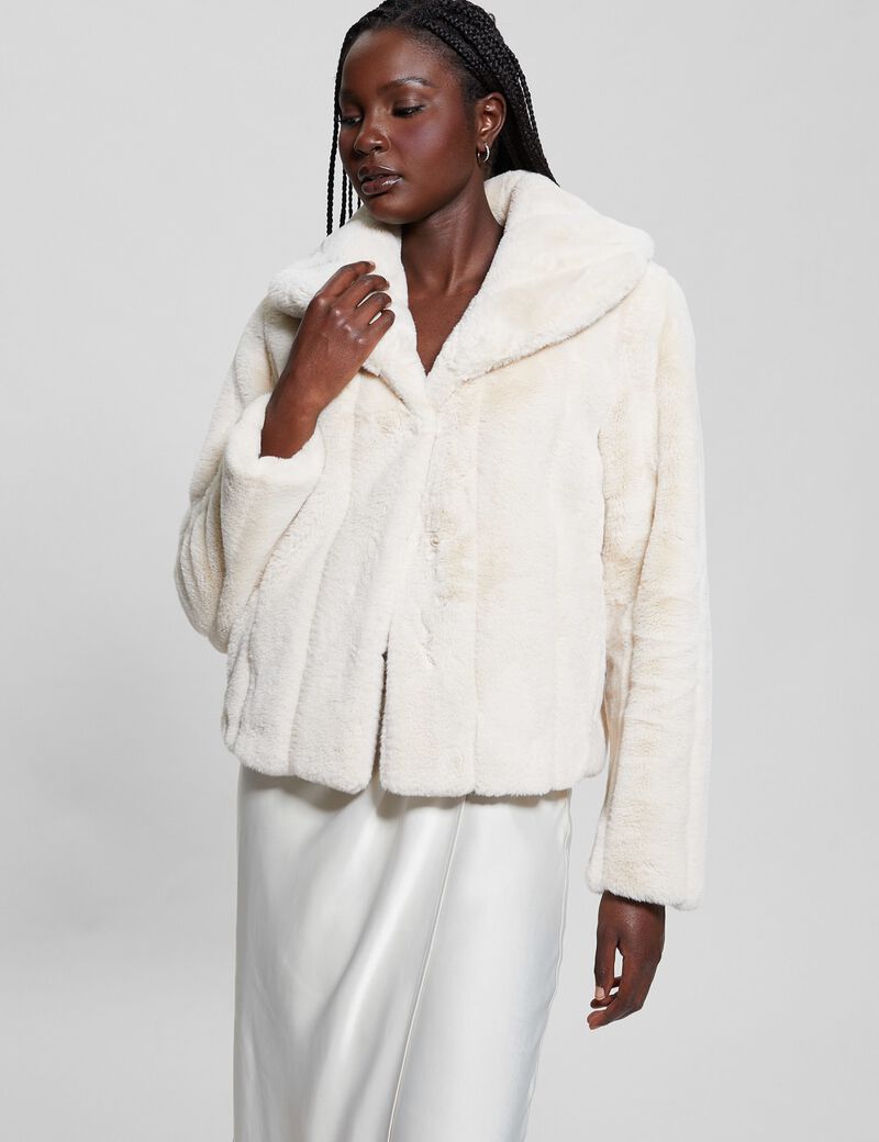 Faux fur jacket