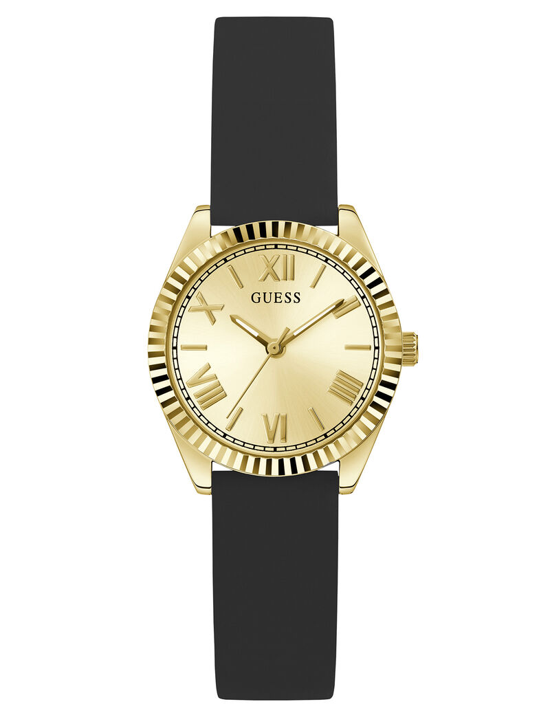 guess silicone analogue watch