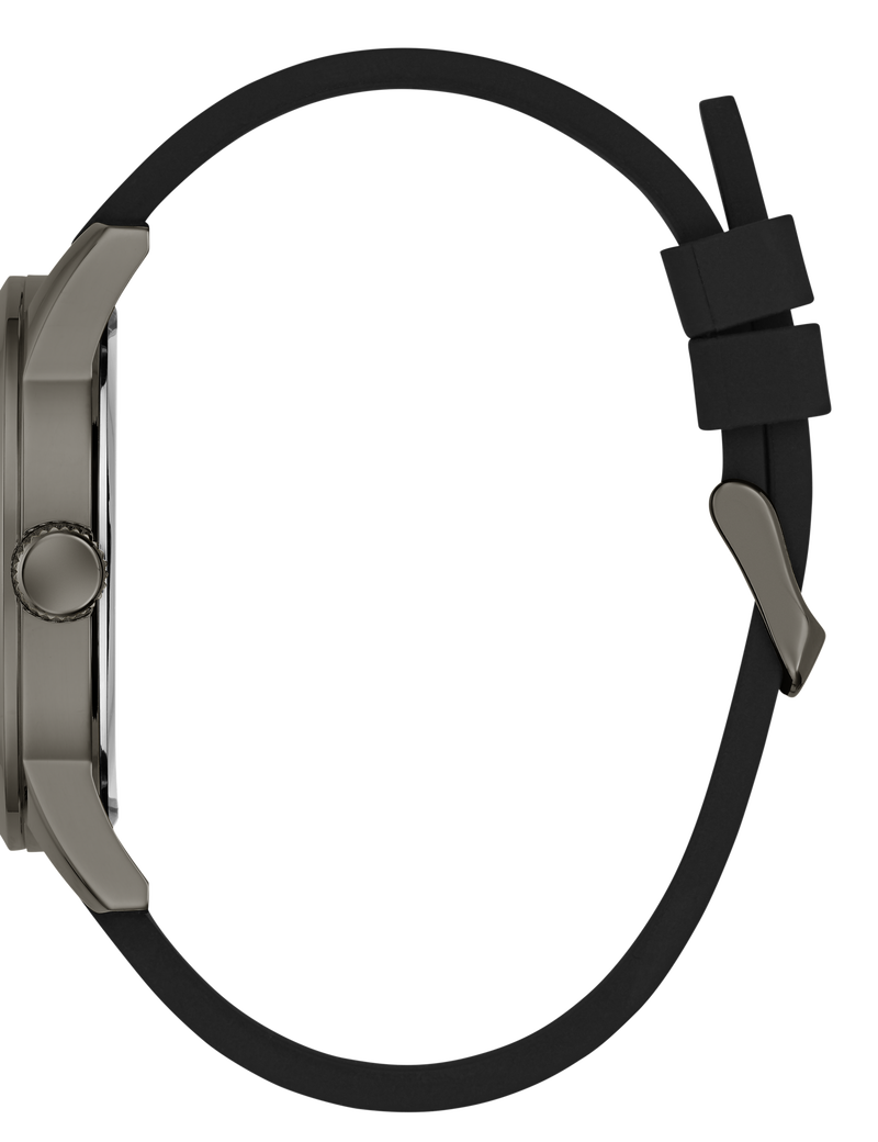 Mens Black Gunmetal Analog Watch