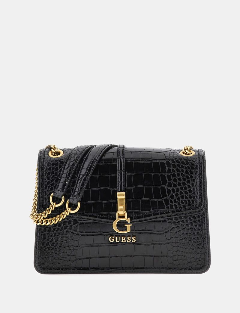 G James croc-look crossbody