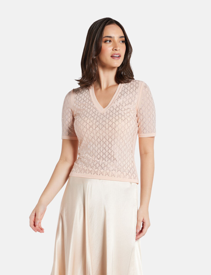 Aria 3/4 sleeve V neck top