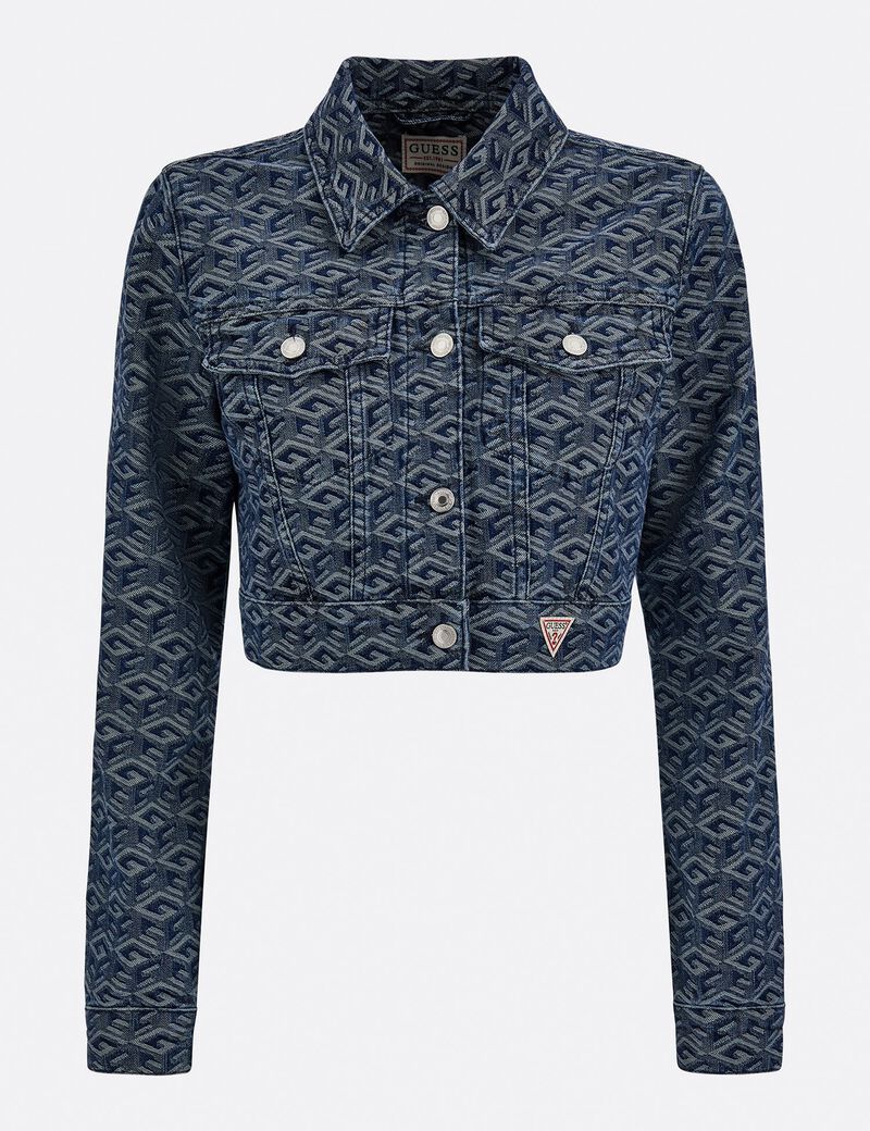 All Over Logo Denim Jacket