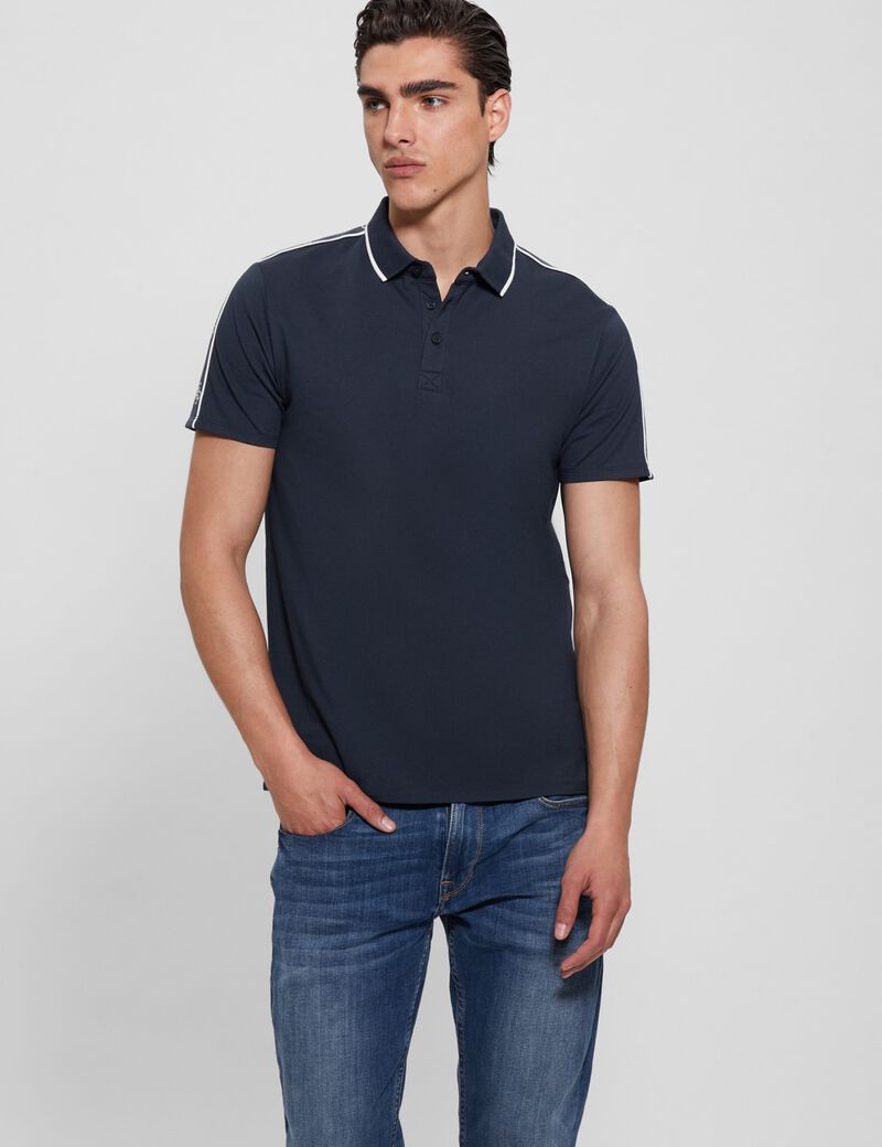 Logo bands polo shirt