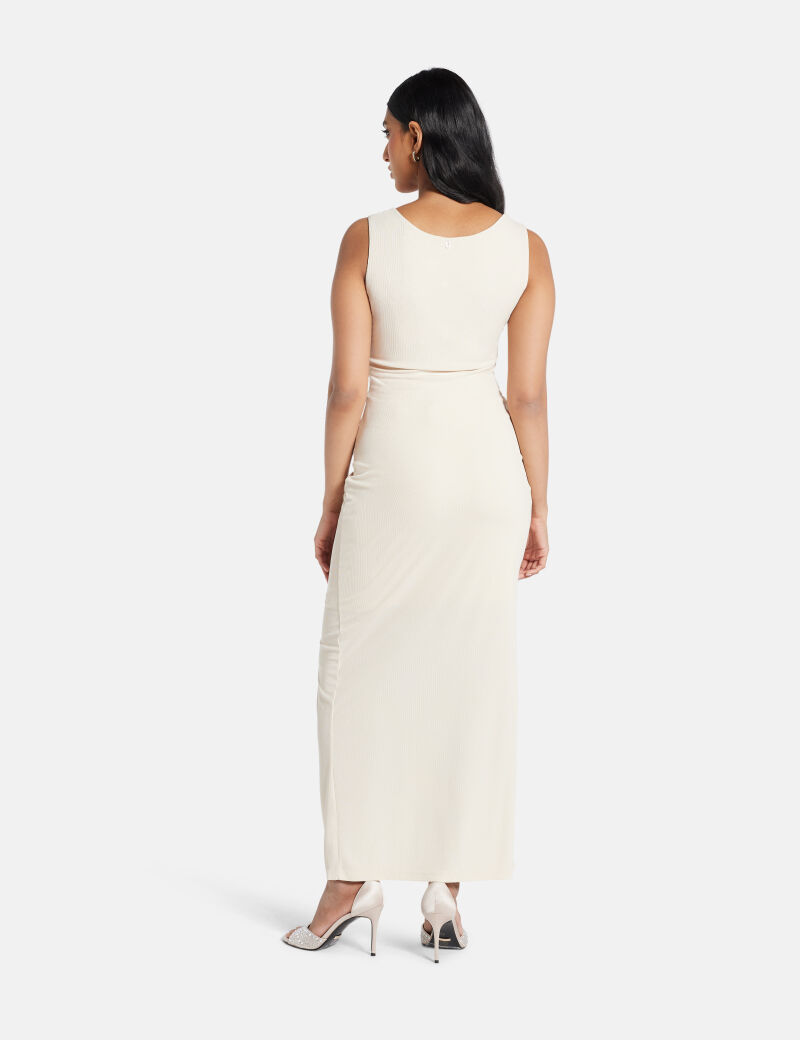 Cropped sleeveless top
