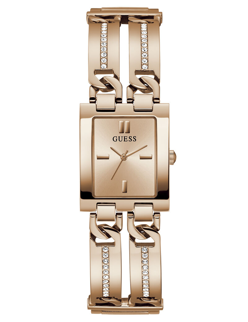 Analogue watch with crystal appliqu&eacute; detailing