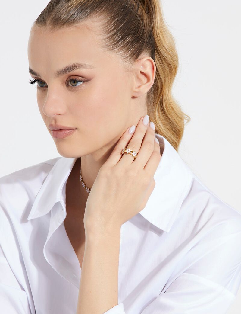 White Lotus ring