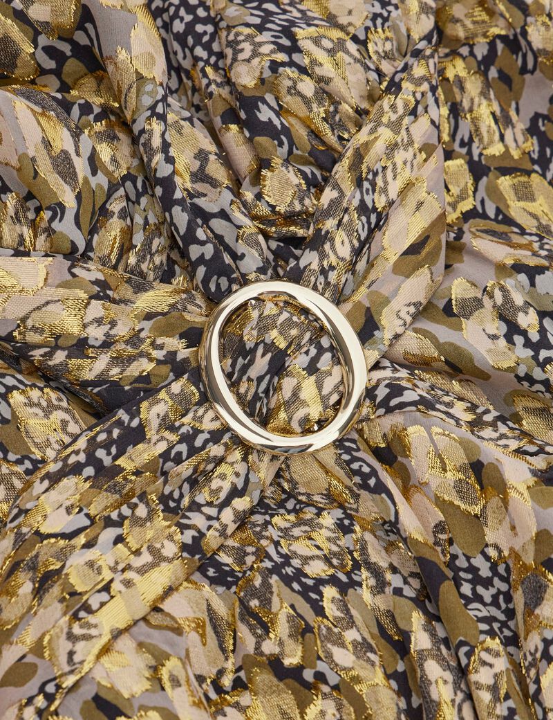 Marciano silk blend long dress
