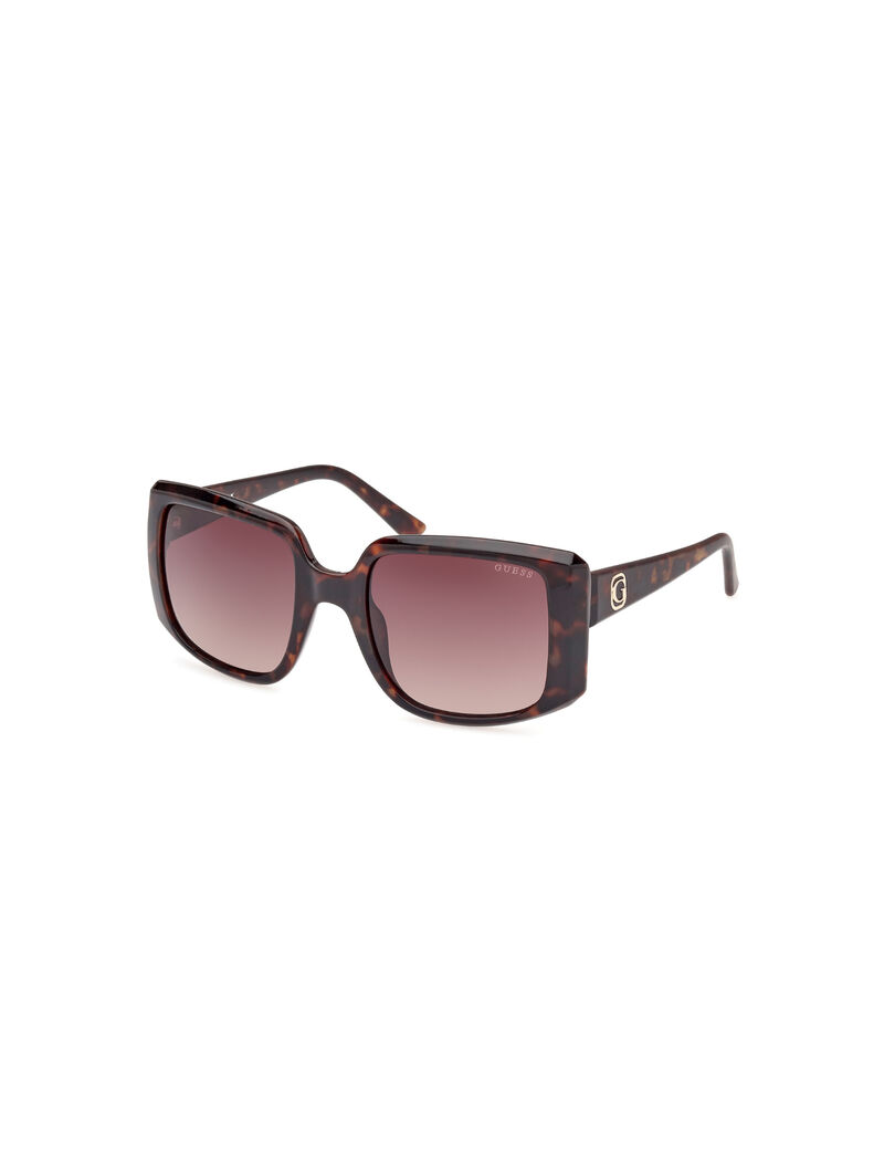 Injected Sun Glasses F Shiny Black Gradient Smoke
