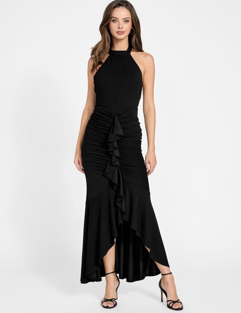 Ruffle maxi dress