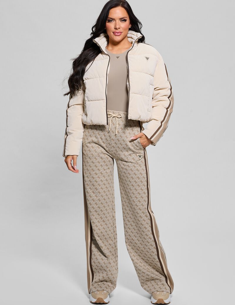 Contrasting band puffer