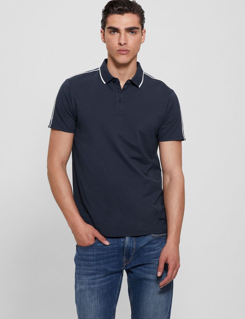 Logo bands polo shirt
