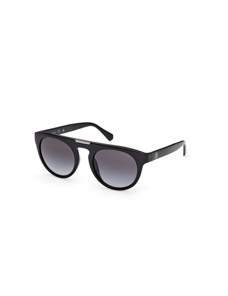 guess round gradient smoke sunglasses