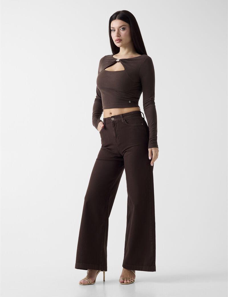 guess bellagio wide leg jeans