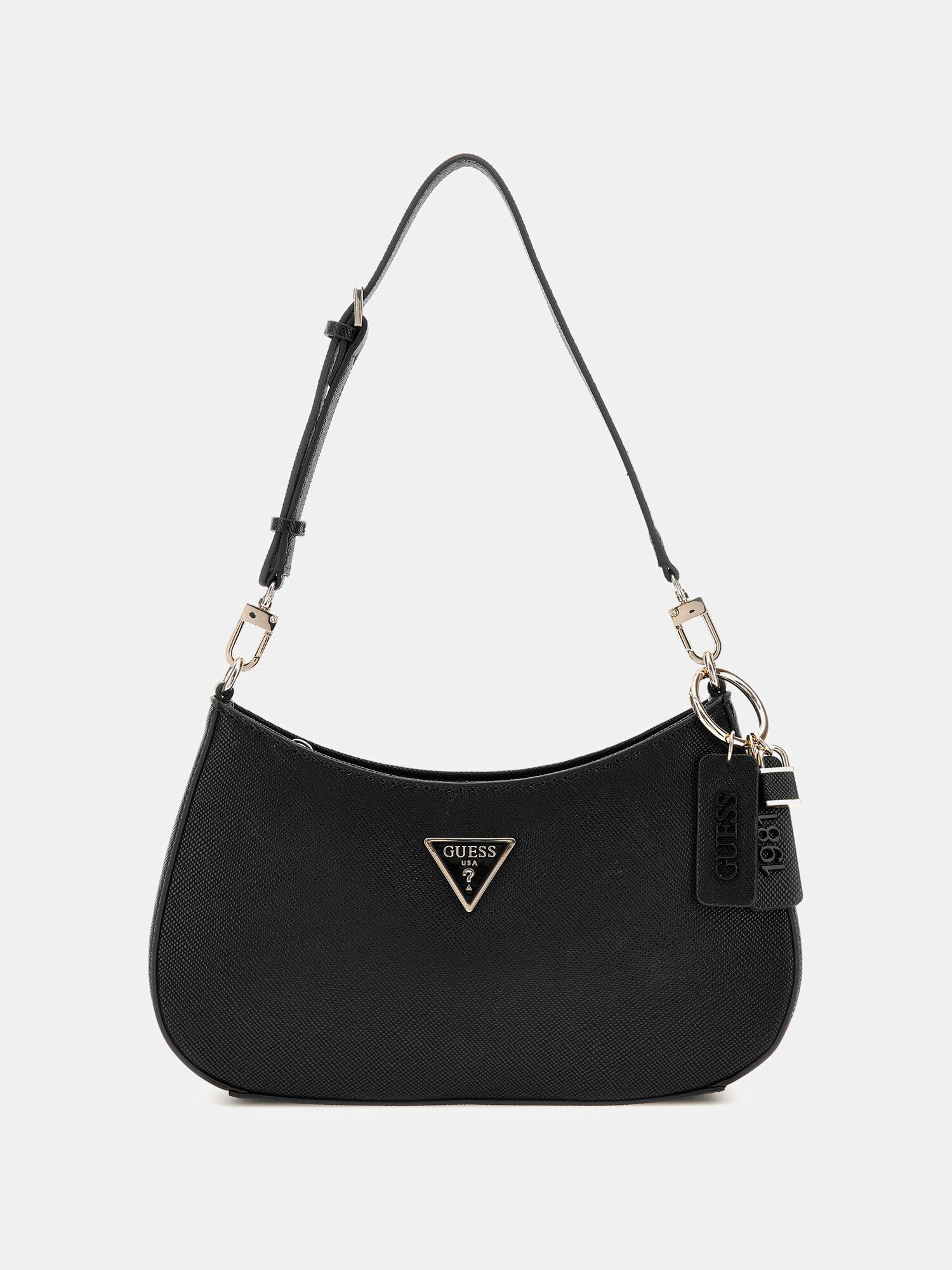 Shop GUESS Online Noelle Saffiano Shoulder Bag