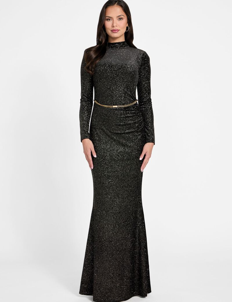 Marciano velvet long dress