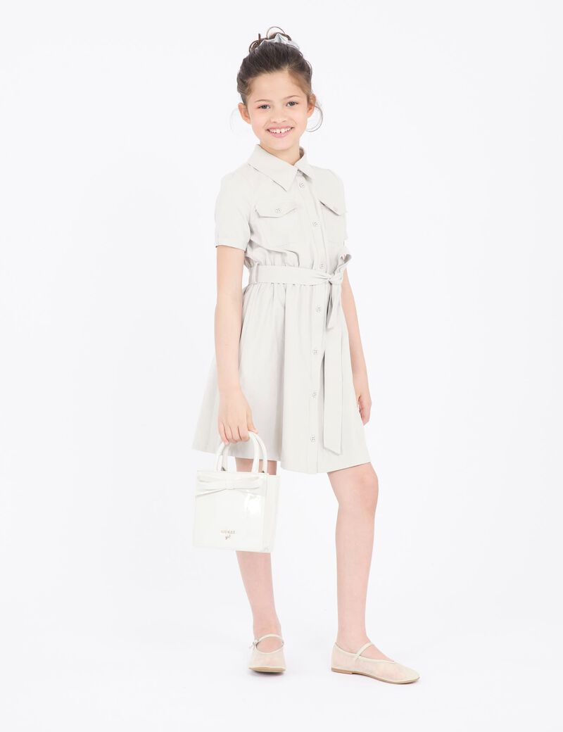 Poplin midi dress