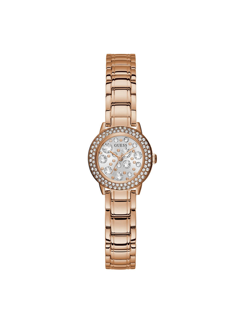 Rose Gold And Crystal Ladies Watch