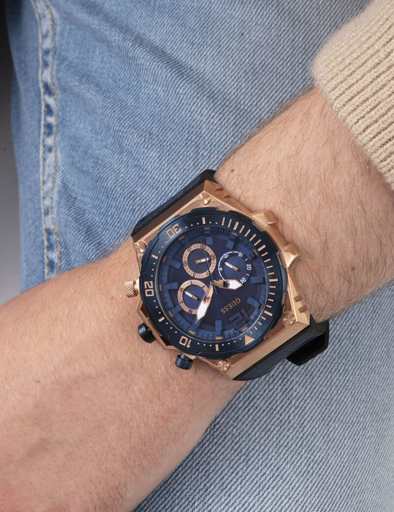 Blue Multifuction Watch