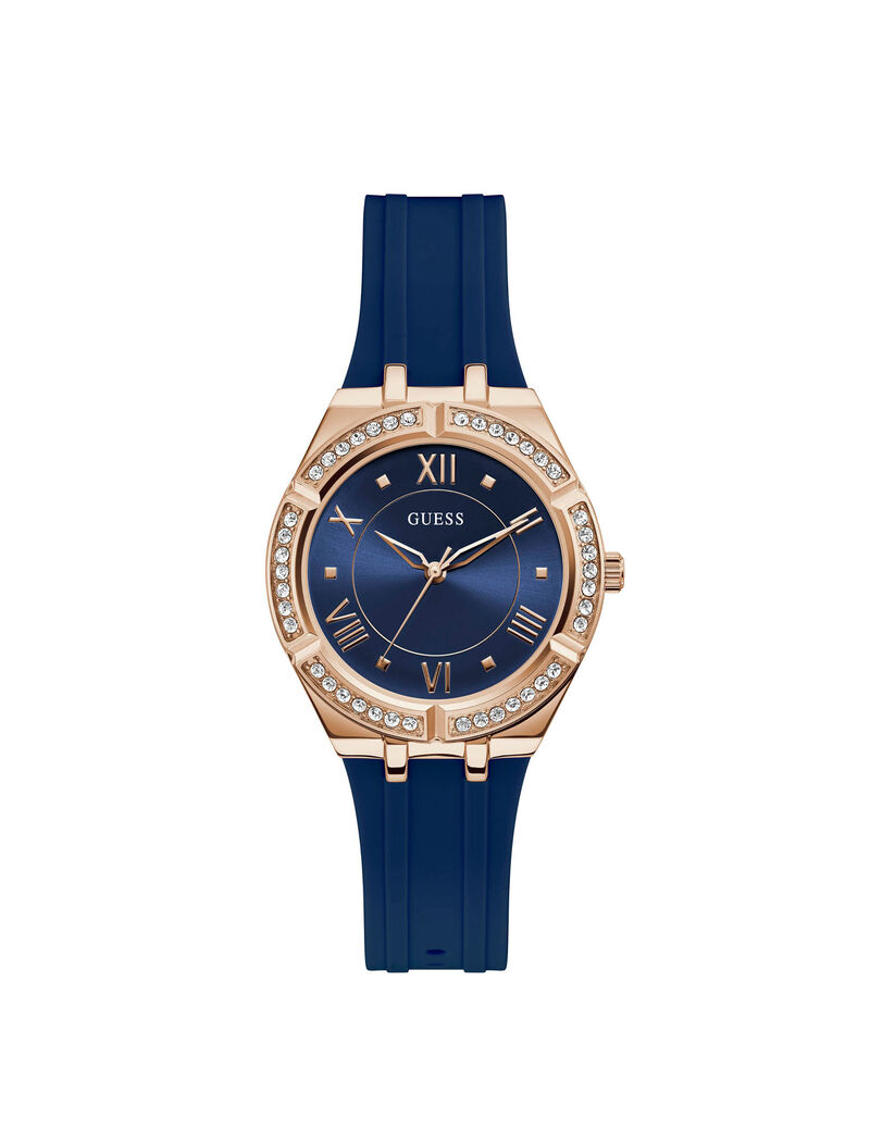 Rose Gold And Blue Ladies Watch
