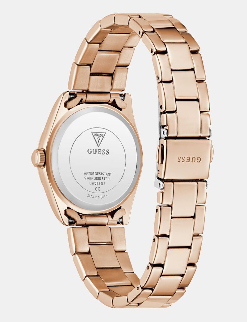 Ladies Rose Gold Tone Date Watch