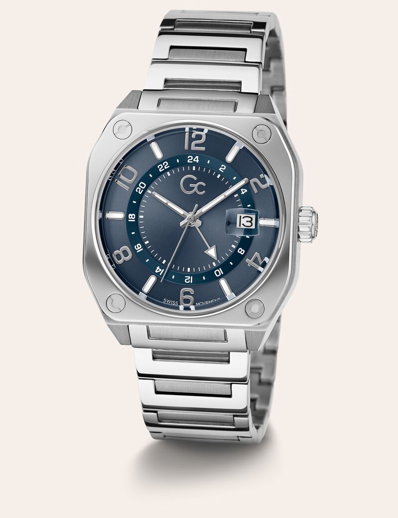 GC steel chronograph watch