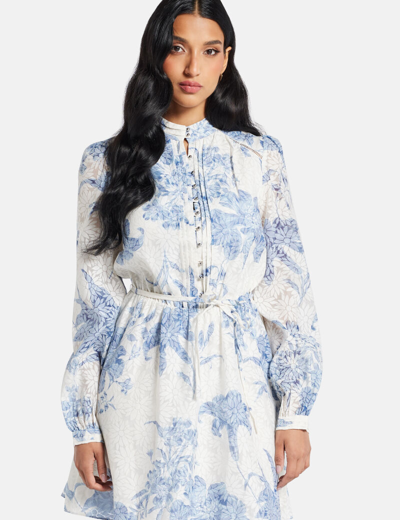 Fit-and-flare mini dress