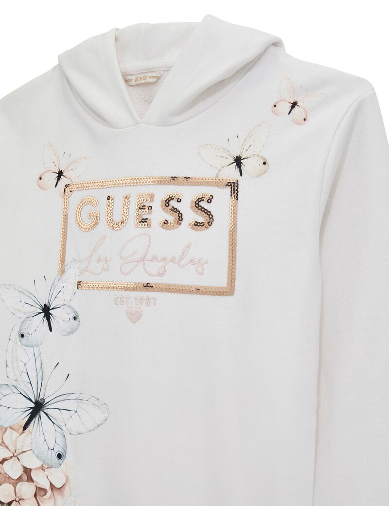 French terry hooded dress