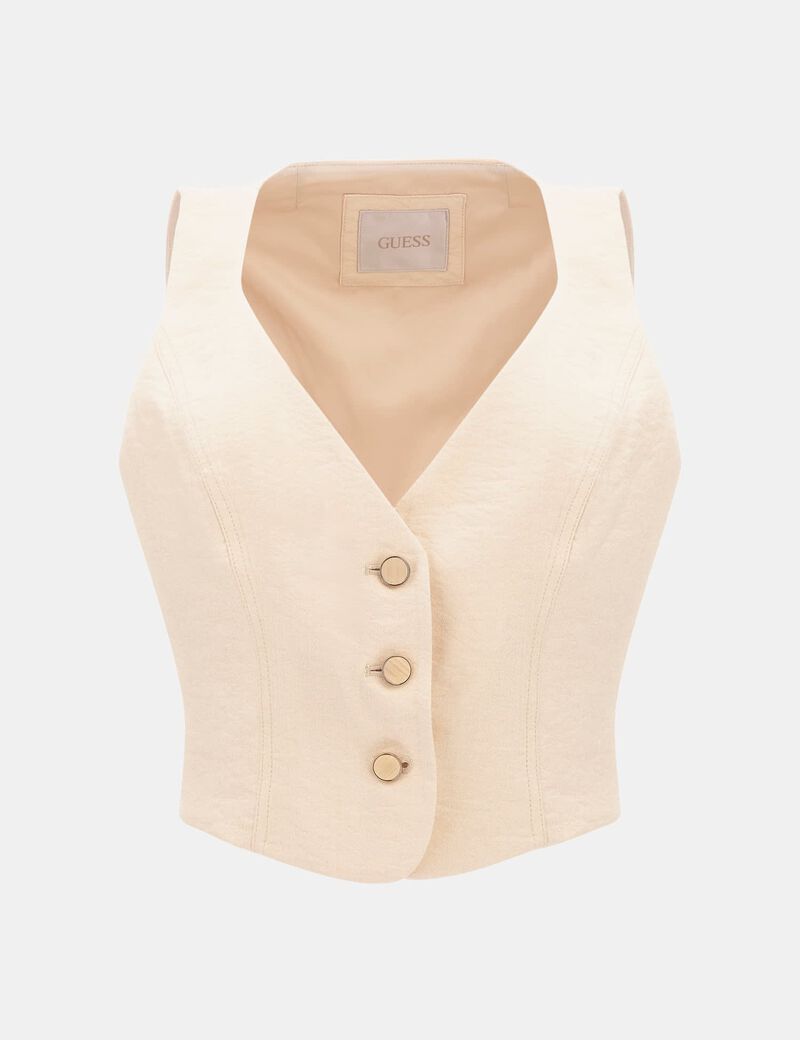Tailored twill vest
