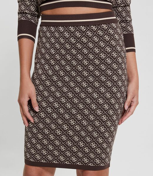 تنورة ميدي بطبعة شعار 4G