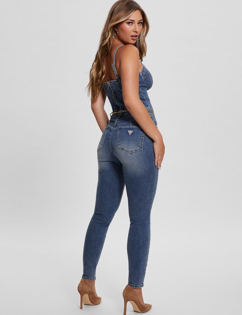 Skinny Denim Jumpsuit