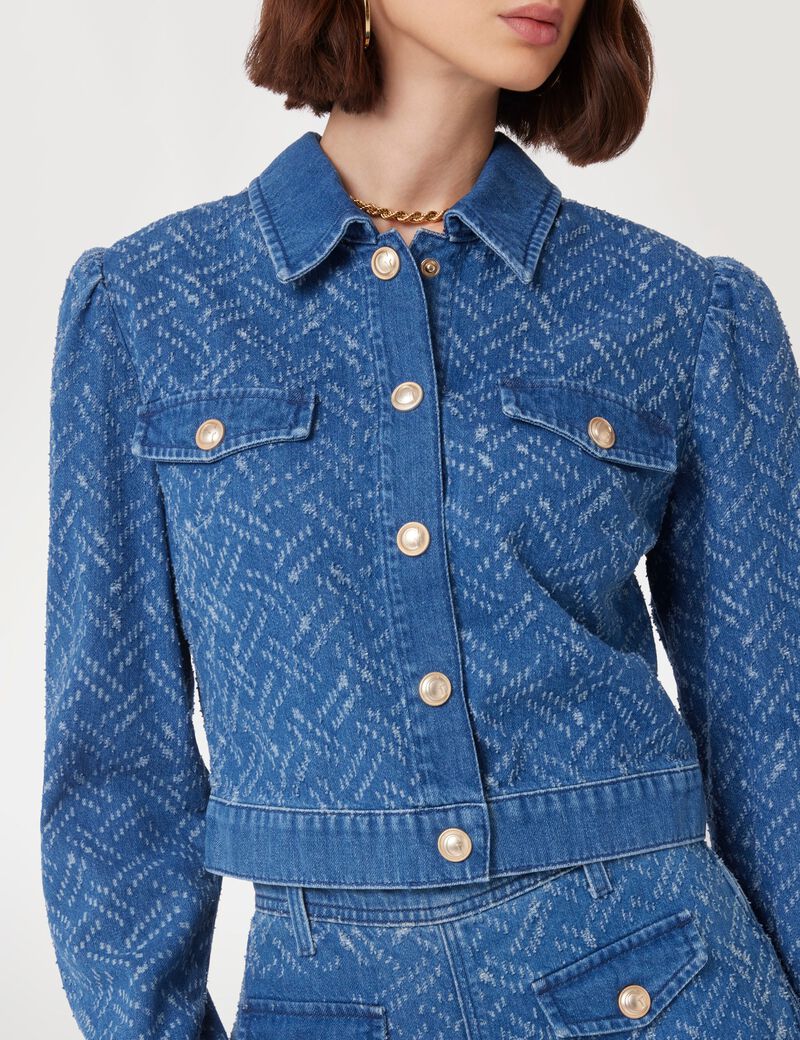 Cropped denim jacket