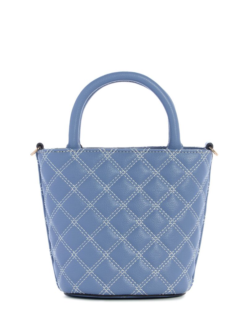 Giully Quilted Mini Bucket Bag