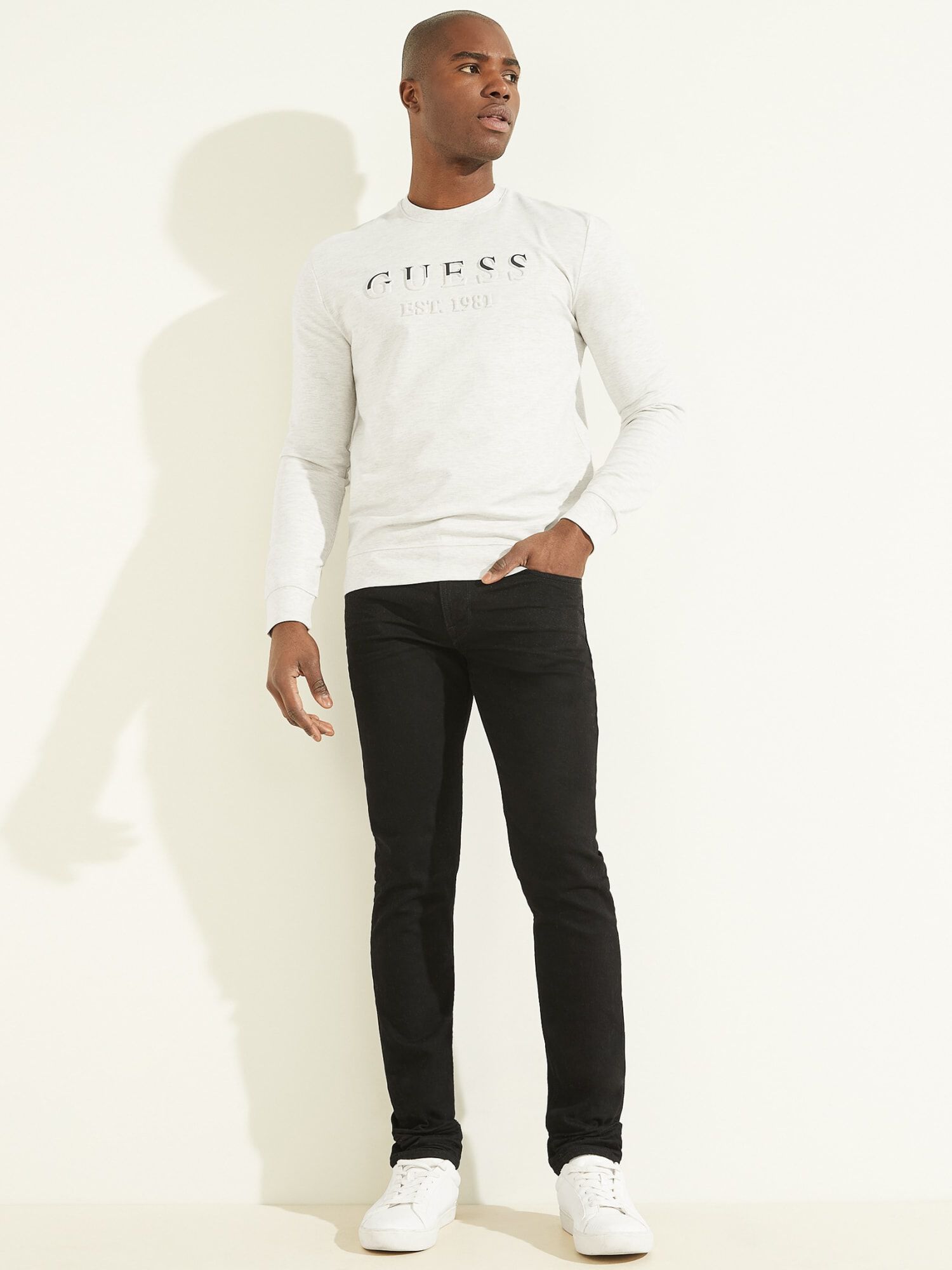 Guess shirts long sleeve deals