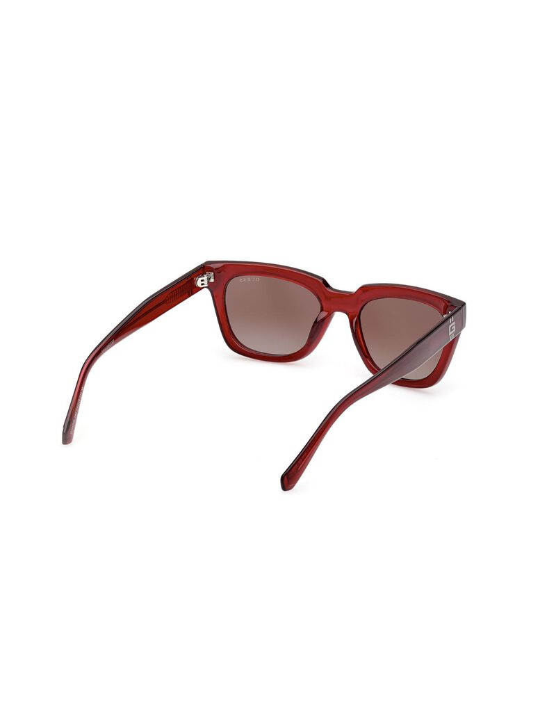 Square red gradient sunglasses