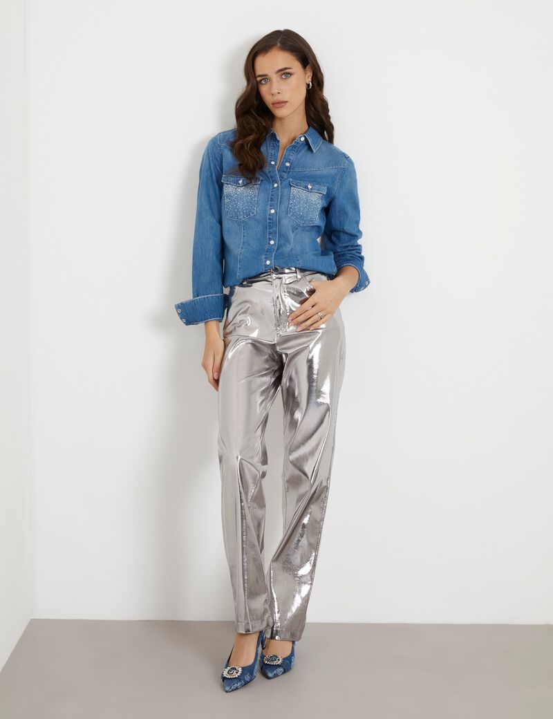Slim Fit Denim Shirt